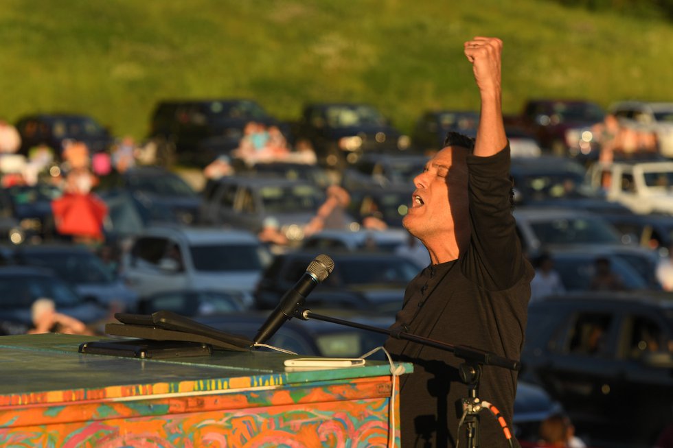 2 Michael W. Smith performs at his drive-in concert in Franklin, TN on May 30, 2020.JPG
