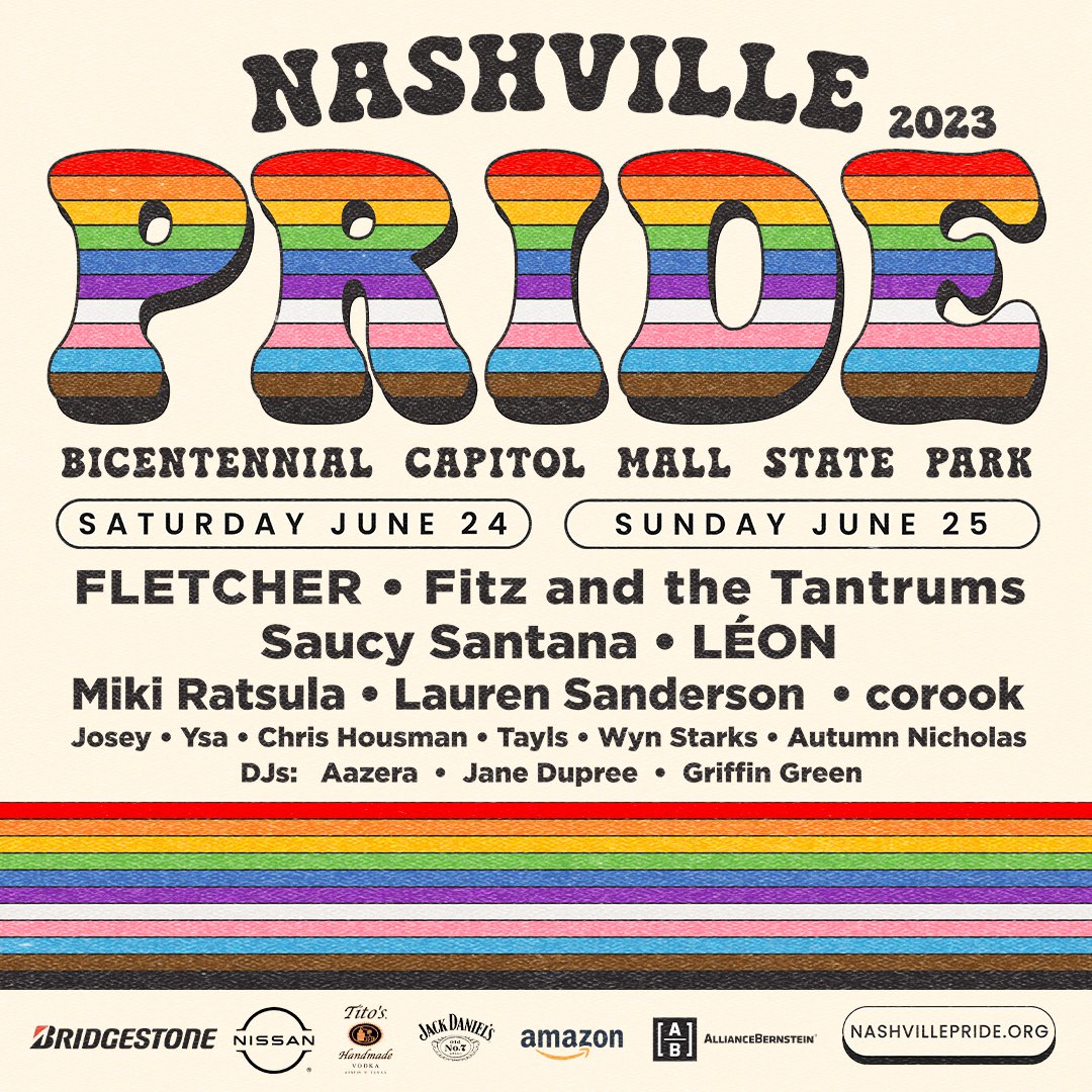Nashville Pride Festival Announces 2023 Lineup Nashville Lifestyles