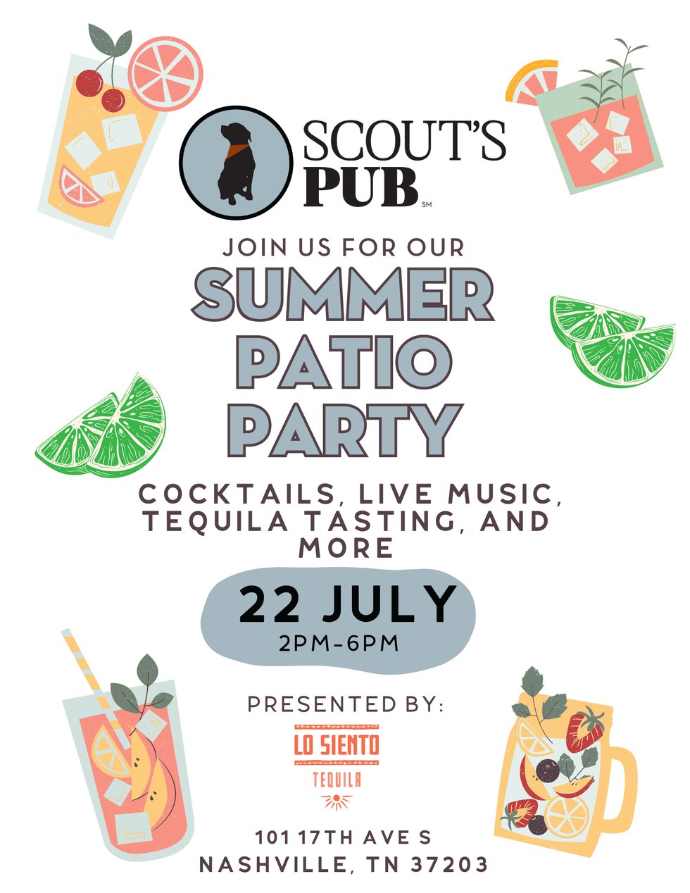 Scout's Pub Party Flyer w/ info - 1