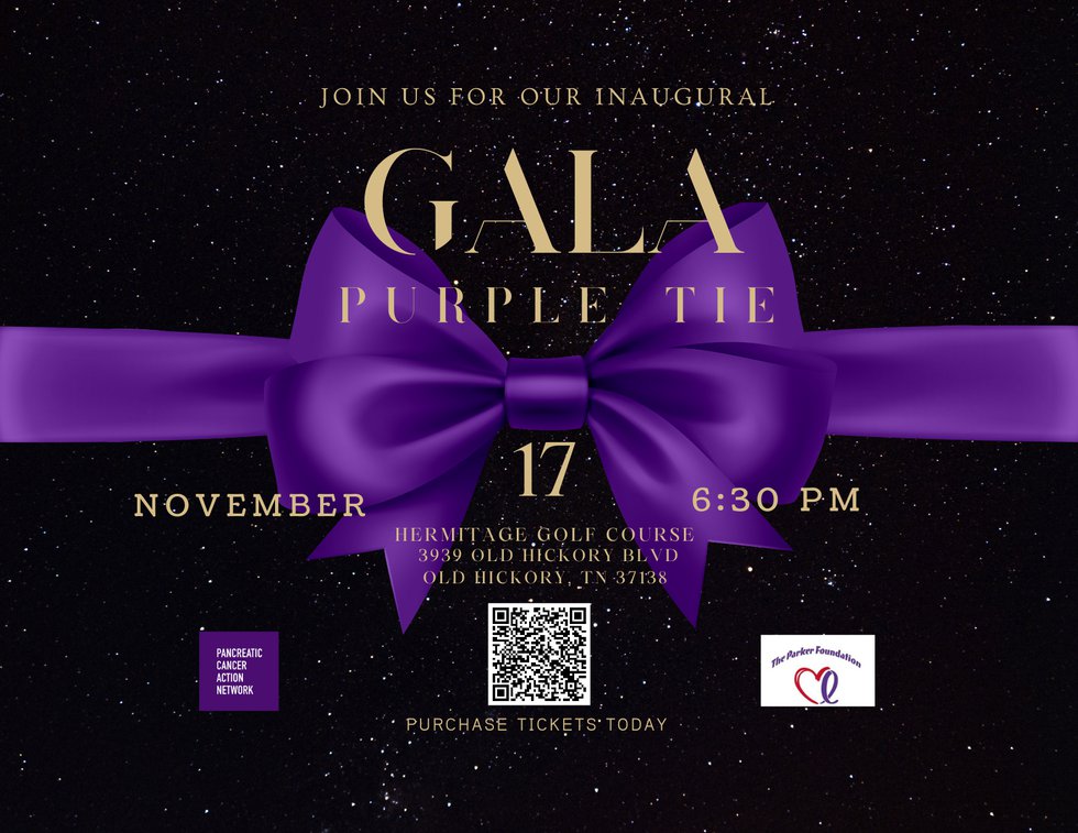 Purple Tie Gala Flyer (Postcard) - 1