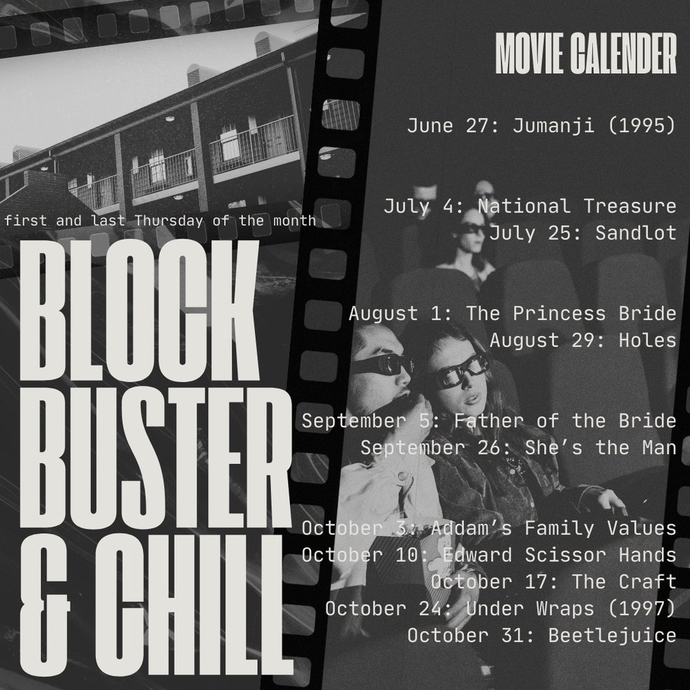 block buster &amp; chill SCHED - 2