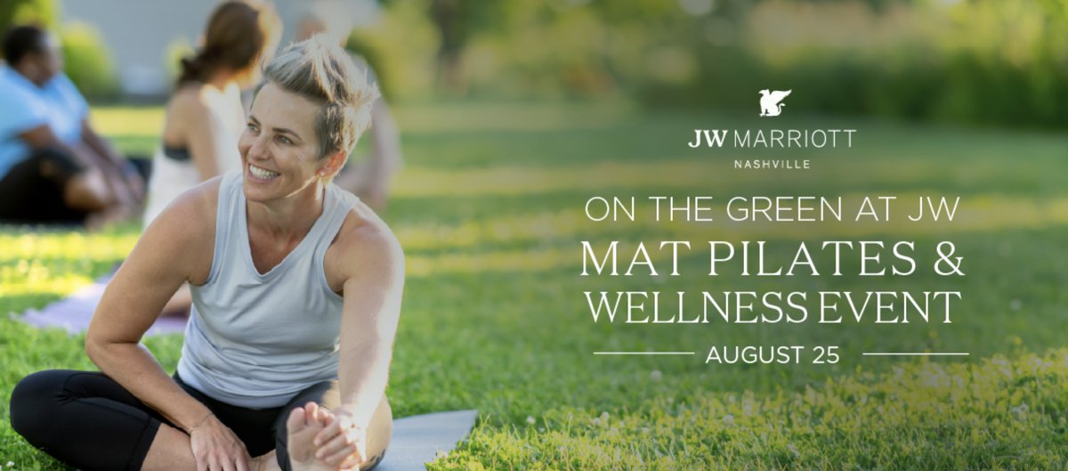 Mat Pilates and wellness event on The Green at JW